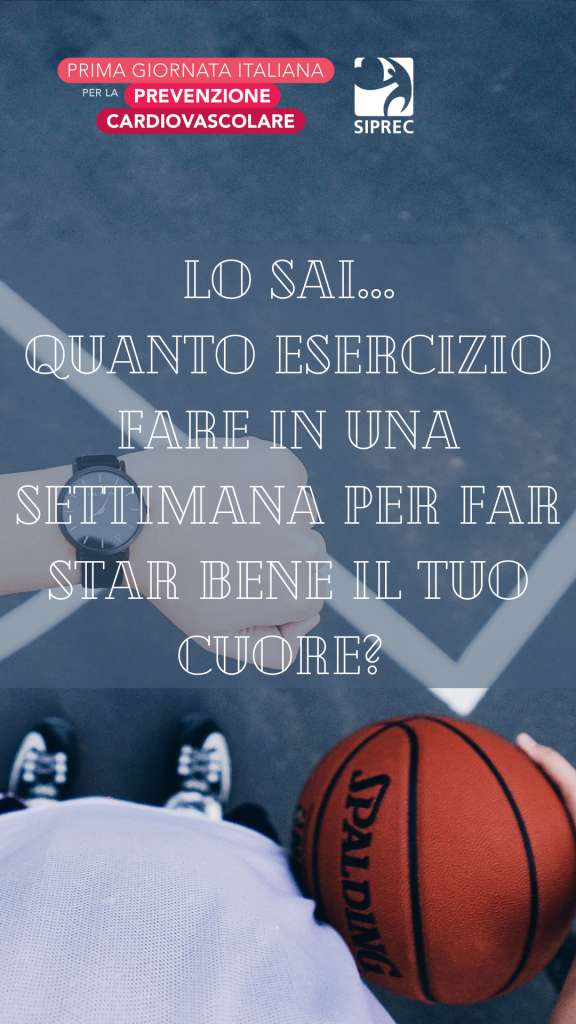Lo sai…quanto esercizio fare in una settimana per far star bene il tuo cuore?