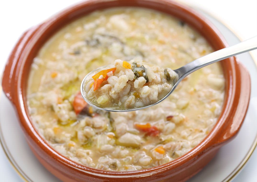 Zuppa di farro alle castagne